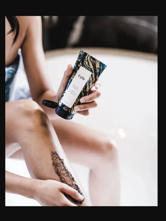 ❣️2/$36 NEW Cela by Celine Tadrissi Black Gold Supreme Coffee Scrub Body $37.00