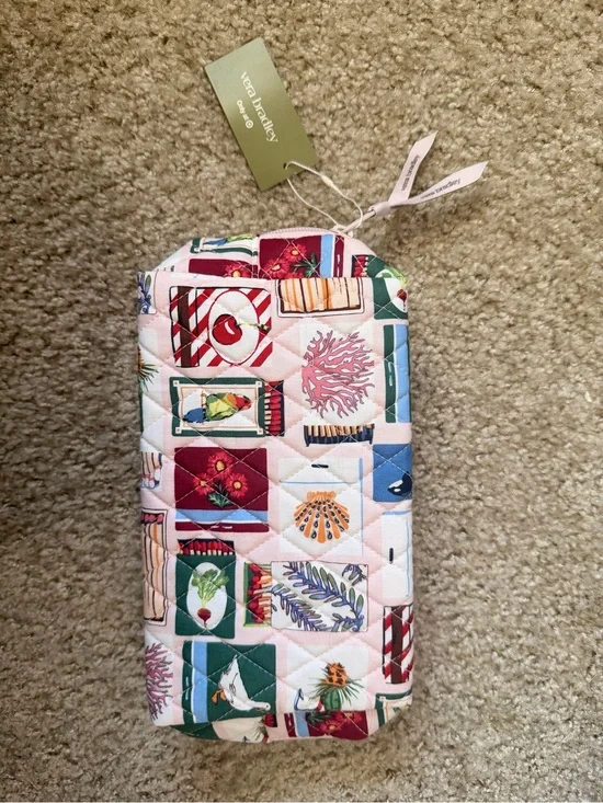 Vera Bradley Quilted Multicolor Patchwork Medium Cosmetic Bag