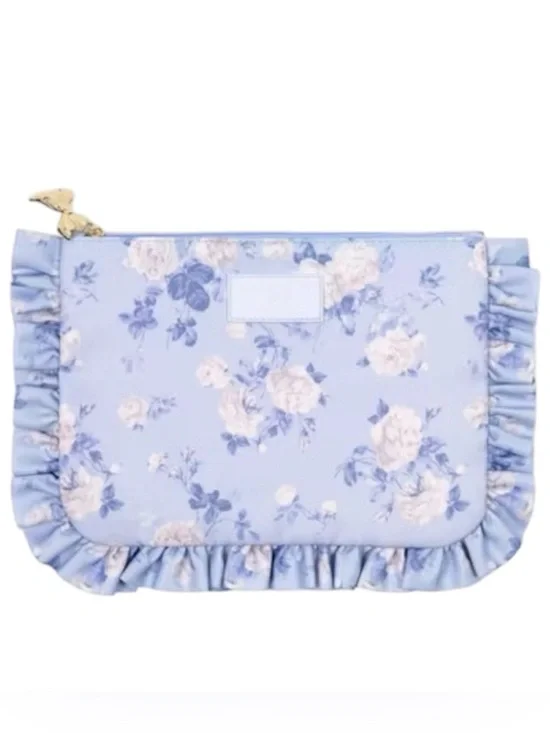 LoveShackFancy x Target - Yoobi Everblooming Rosettes Flat Zip Pencil Case NWT