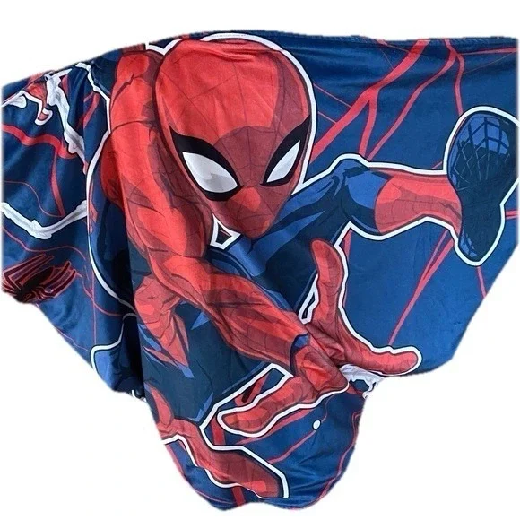 Cozy Wings Marvel Spider-Man Winged Throw‎ Blanket Wrap Used NO Box/Packaging