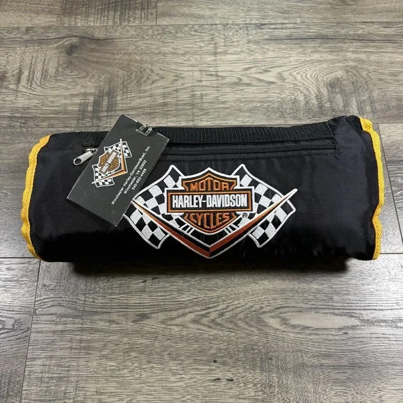 Harley-Davidson Black Trap Fleece Lined‎ Water Resistant Roll Up