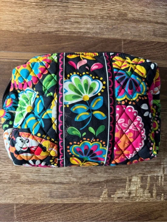 Vera Bradley / DisneyParks Quilted Cosmetic Case with Bright Floral Print