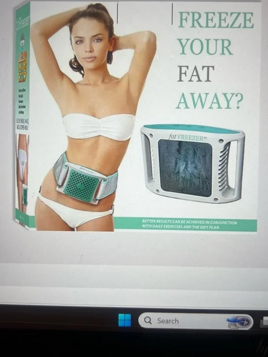 Freeze Abdominal Cooling Wrap — White & Teal Targeted Cold Therapy