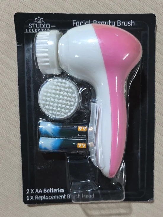 Facial Cleansing Brush - Pink & White
