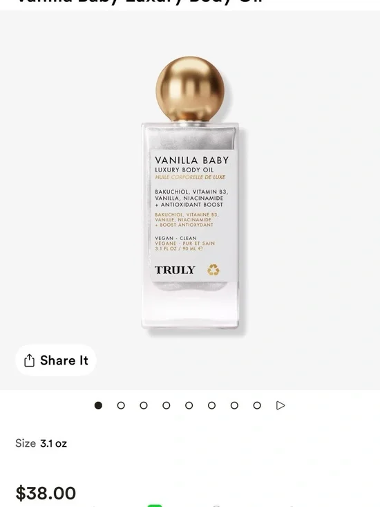 TRULY Vanilla Baby Luxury Body Oil