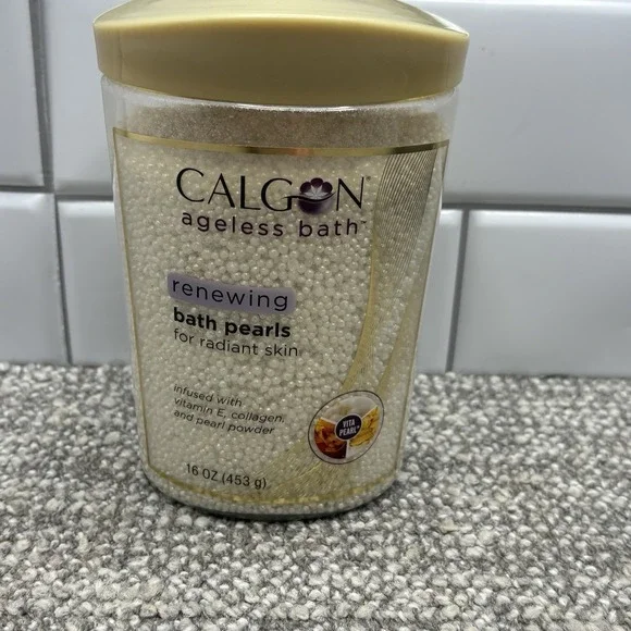 Calgon Ageless Bath RENEWING Bath Pearls For Radiant Skin, 16 oz / 1 Pound NEW