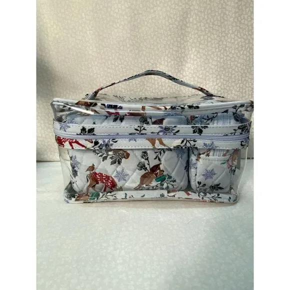 Vera Bradley 3 Pc Cosmetic Set - Merry Mischief Snow Days