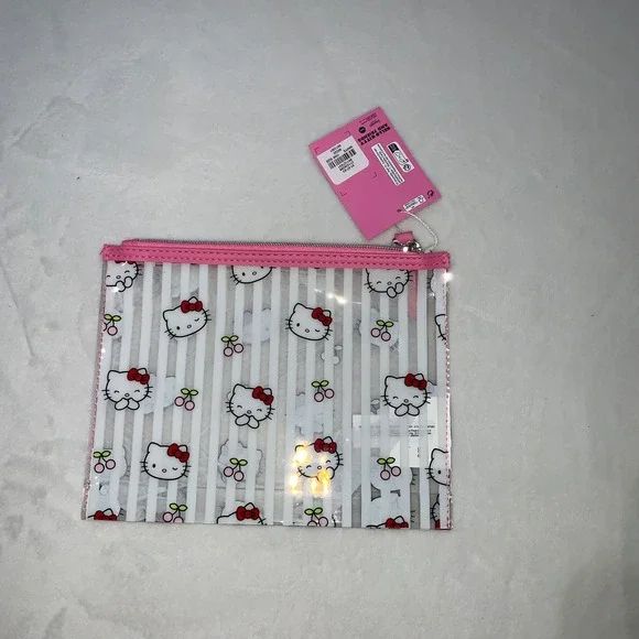 Hello Kitty x primark clear‎ makeup cosmetics wallets bag new with tags