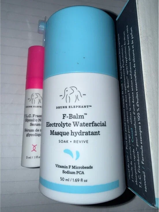 Drunk Elephant F-Balm Electrolyte Waterfacial Overnight Mask-50ml ($52 MSRP)