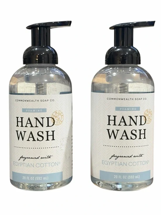2 COMMONWEALTH SOAP CST EGYPTIAN COTTON ALOE Foaming Hand Wash 20oz