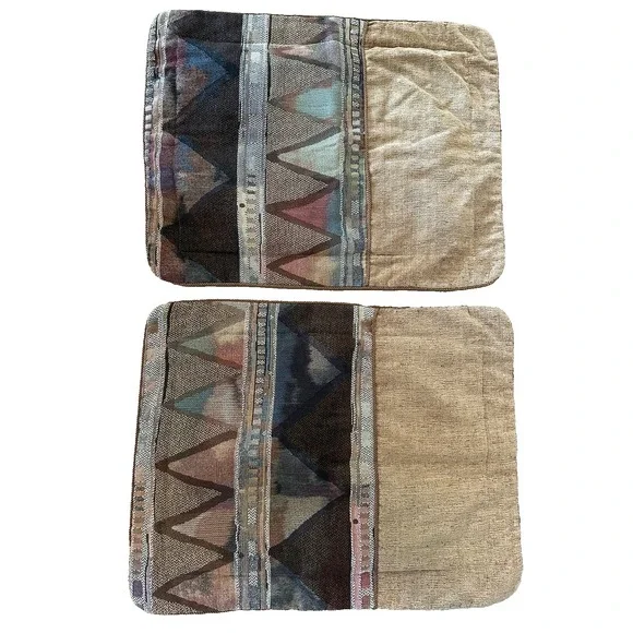 THOMASVILLE  Queen Shams Bed Skirt/Dust Ruffle Throw Pillow Cases Set Tan/Gold