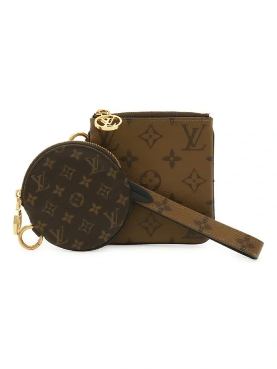 LOUIS VUITTON Brown Monogram Pochette Pouches