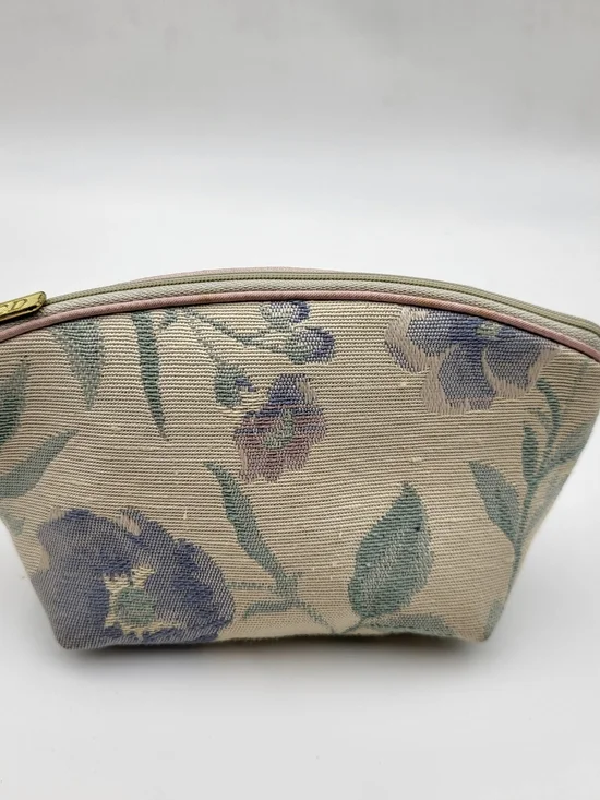 Christian Dior Vintage Floral Tapestry Cosmetic Pouch. Authentic..