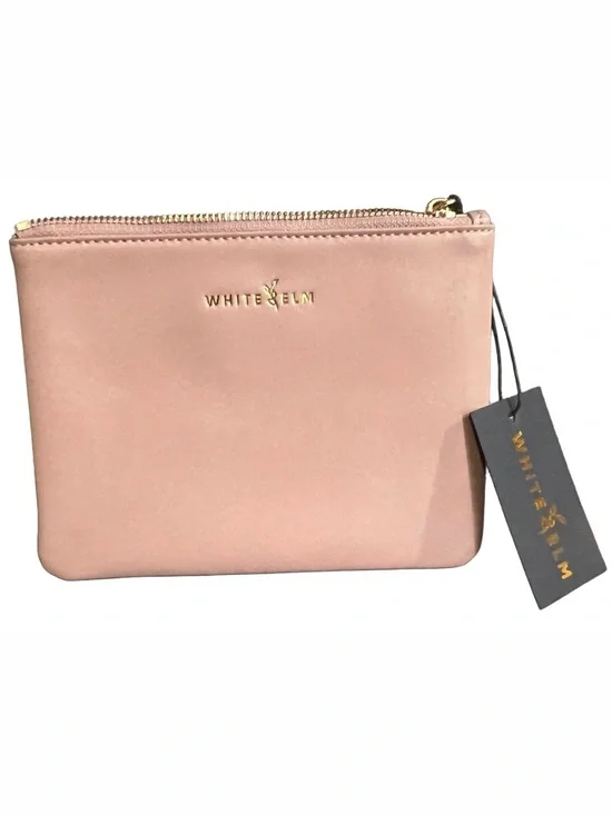 NWT White Elm Dusty Rose Maia Cosmetic Case Pink Pouch