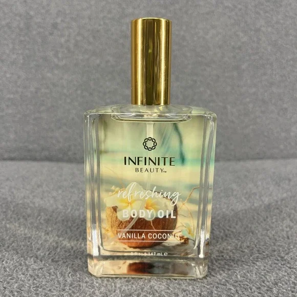 Infinite Beauty‎ Refreshing Hydrating Body Oil Vanilla Coconut 5 oz New