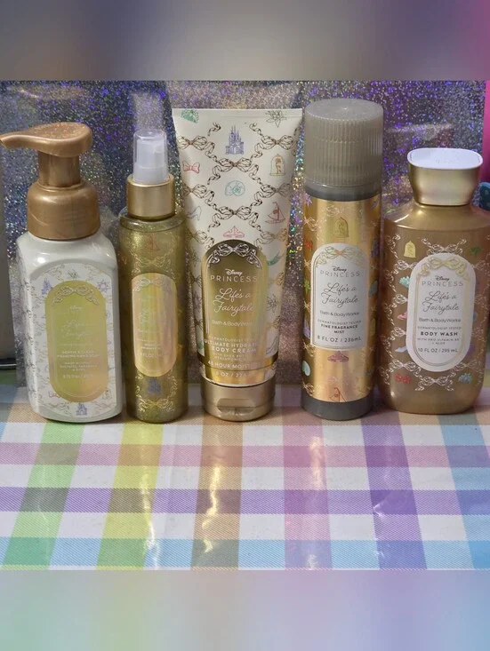 Bath Body Works Disney Princess Life's a Fairytale 5 Piece Body Care Set NEW