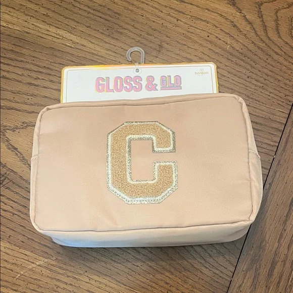 Gloss & Glo Beige‎ Makeup Bag