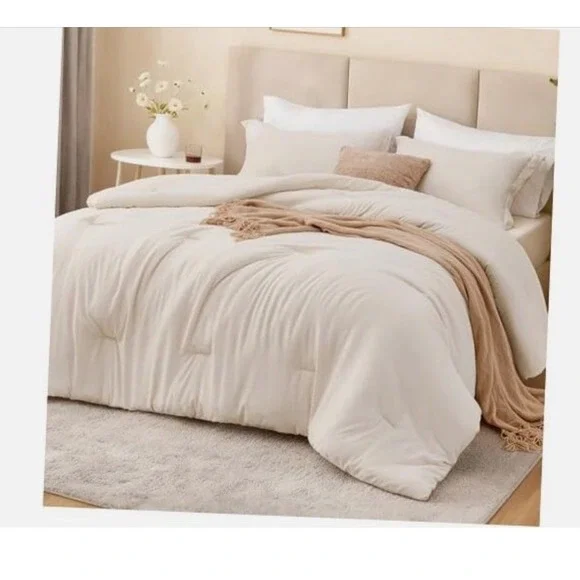 Litanika Khaki Comforter Set Twin/Twin XL‎ 66x90 All Season Bedding 2 Pieces New
