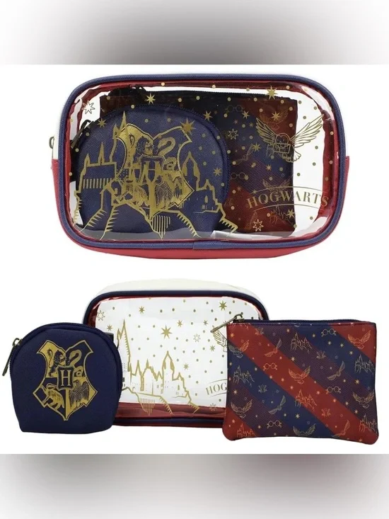 Harry Potter Hogwarts Travel Cosmetic Bags - Set of 3