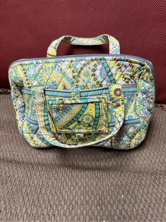 Vera Bradley Vintage & retired Lemon Parfait cosmetic bag.