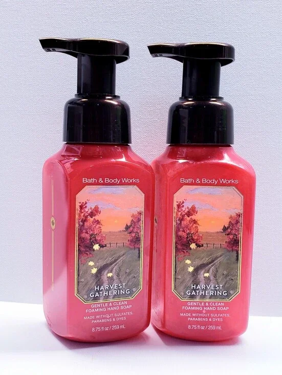 Bath & Body Works HARVEST GATHERING Gentle & Clean Foaming Hand Soap (2 Pcs)