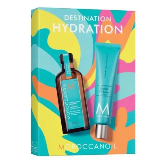 Moroccanoil Destination Hydration Gift Set Travel Kit Women Blue 100mL $62