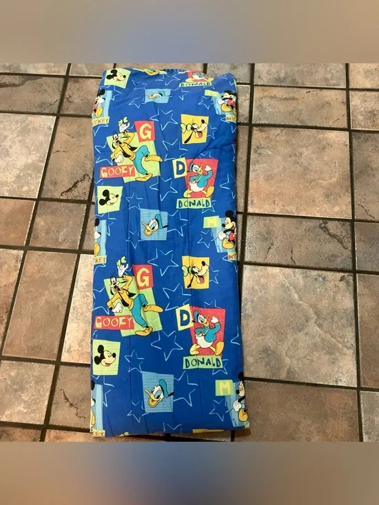 Disney Blue Kids Comforter with Goofy, Donald & Mickey Print