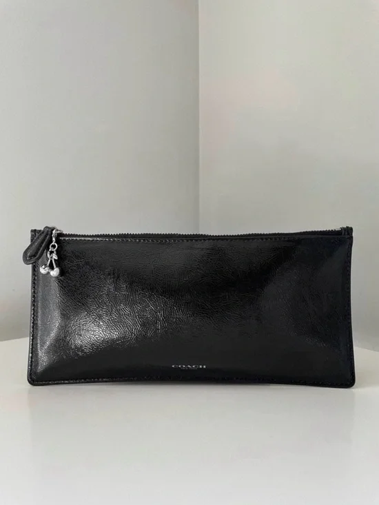 Coach Black Patent Pouch
