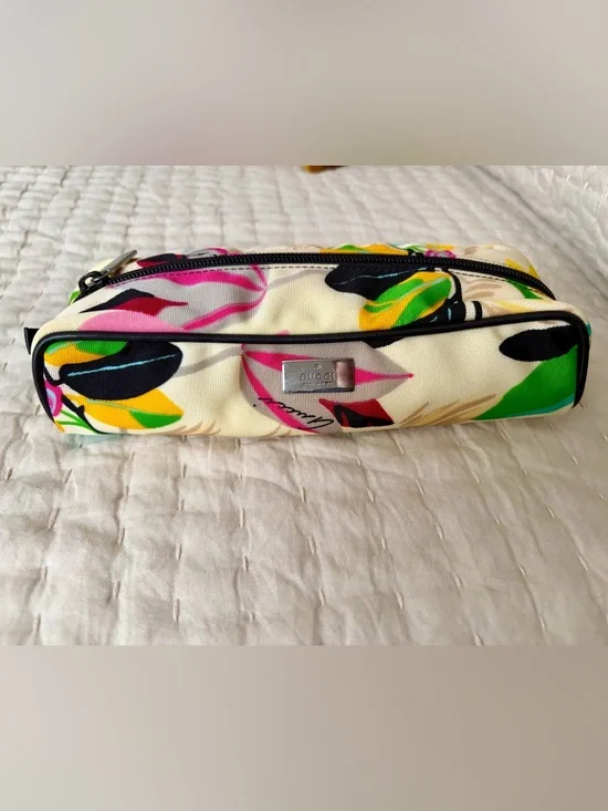 Gucci Floral cosmetic bag pouch