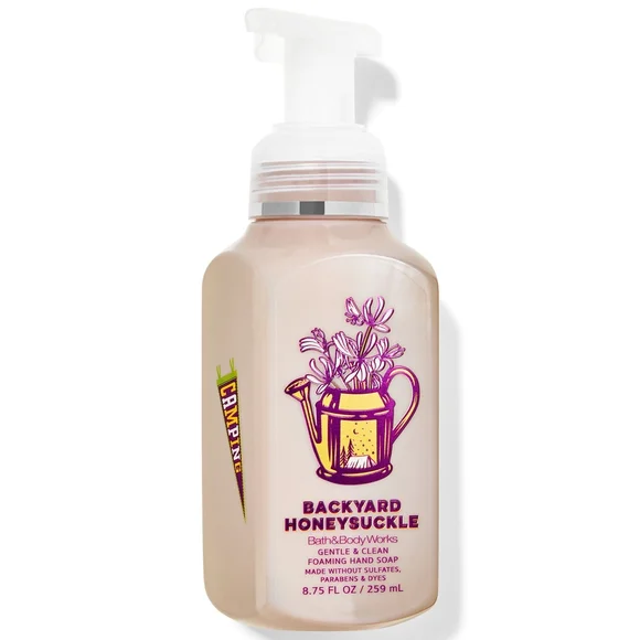 Bath Body works Backyard Honeysuckle Foaming Hand Soap 8oz NEW RARE