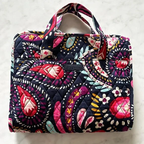 Vera Bradley Painted Paisley Hanging Organizer Travel Toiletry Cosmetic Bag