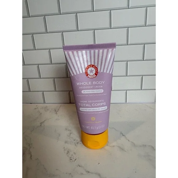 First Aid Beauty FAB Whole Body Deodorant‎ Cream Fresh Citrus 3 oz Aluminum Free