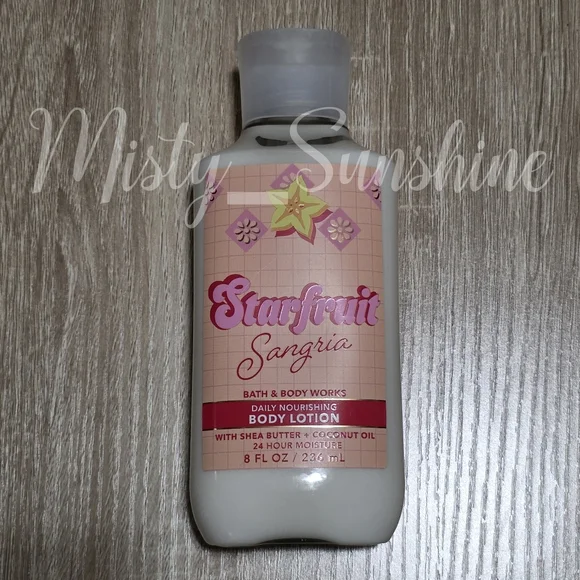 Bath & Body Works Starfruit Sangria Daily Nourishing Body Lotion 8oz NEW RARE