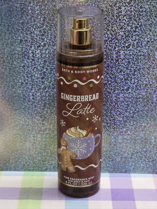 Bath & Body Works Gingerbread Latte Fine Fragrance Mist 8oz SPRAYED ONCE Rare