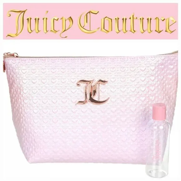 Juicy Couture Iridescent Ombre Heart‎ Cosmetic Pouch