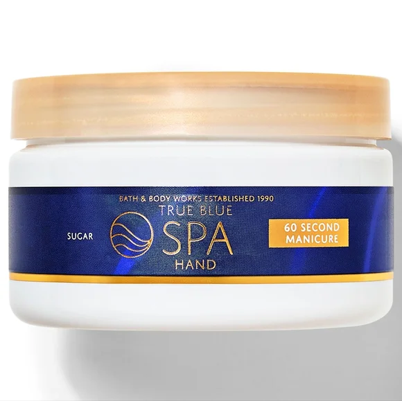 Bath & Body Works True Blue Spa 60 Second Hand Sugar Scrub Manicure 5oz NEW RARE