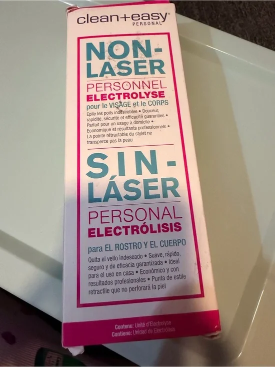 Personal Non-Laser Electrolysis Hair Remover — Pink & Teal