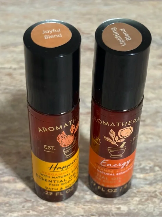 Bath & Body Works Bergamot Mandarin & Orange Ginger Discontinued Roller Set -