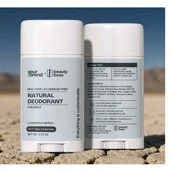 Beauty Boss‎ Non-toxic Natural Deodorant, Aluminum-Free for Men 2.75 Oz