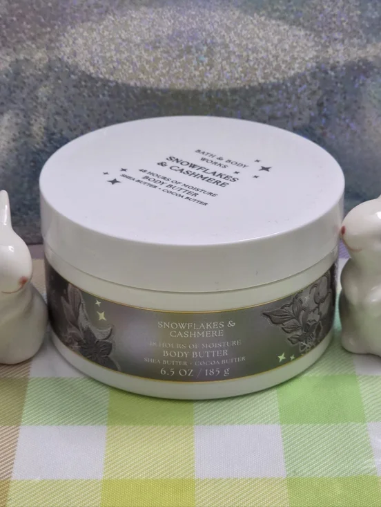 Bath & Body Works Snowflakes & Cashmere Body Butter 6.5oz NEW Rare
