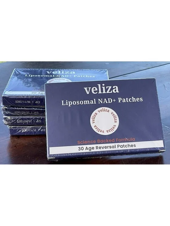 Veliza Liposomal NAD+ Lot Of 5 Boxes Of 30 Patches In Each Box - SEALED New