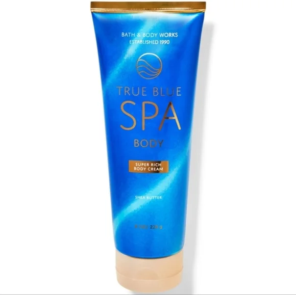 Bath Body Works True Blue Spa Super Rich Body Cream 8oz NEW RARE