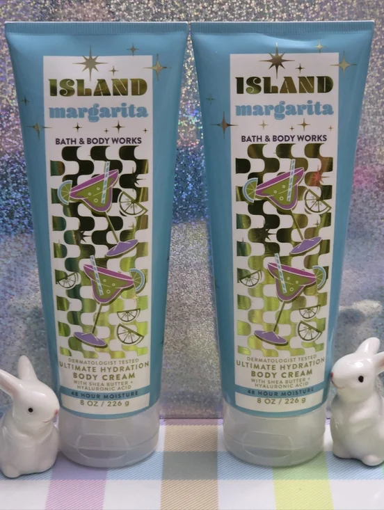Bath & Body Works Island Margarita Ultimate Hydration Body Cream Set of 2 NEW