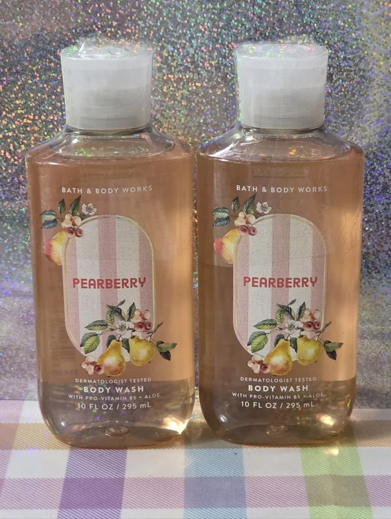 Bath & Body Works Pearberry Body Wash Set of 2 NEW Rare