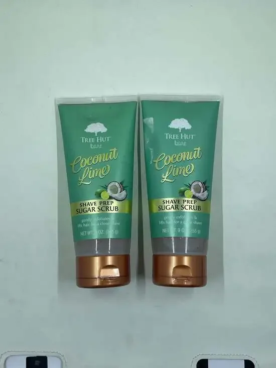 Tree Hut Bare Coconut Lime Shave Prep Sugar Scrub 9 oz 2-Pack