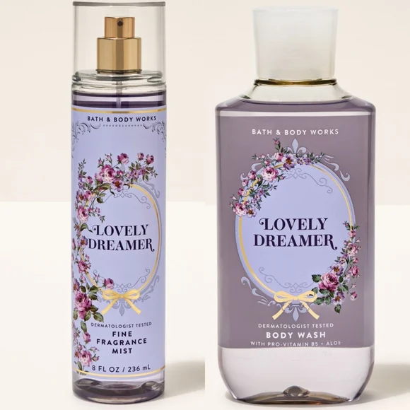 Bath & Body Works Lovely Dreamer Body Wash and Fine Fragrance Body Mist Set NEW