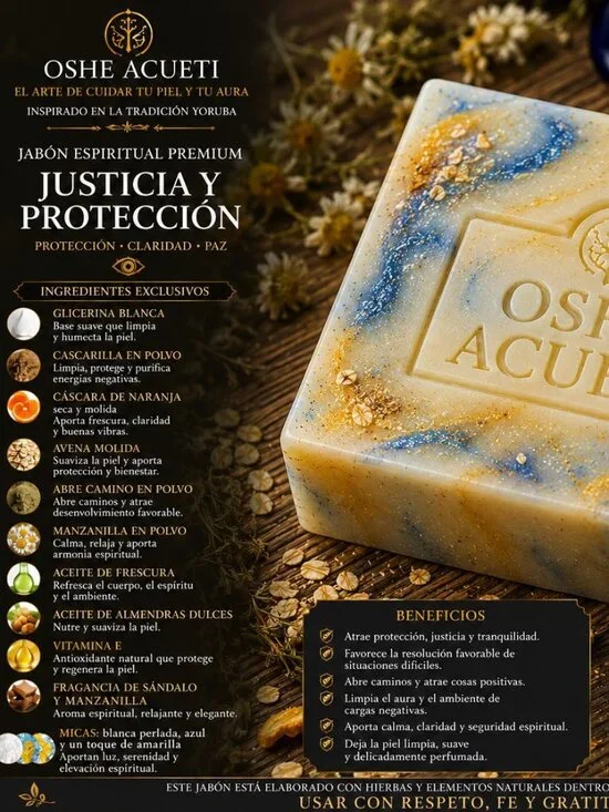 OSHE ACUETI Jabón Unisex Justicia y Protección 130 g