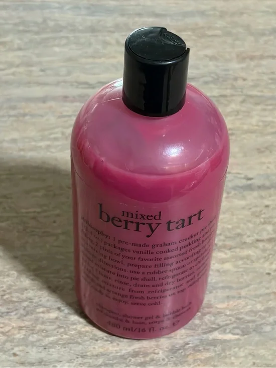Philosophy Mixed Berry Tart Body Wash & Bubble Bath - Pink