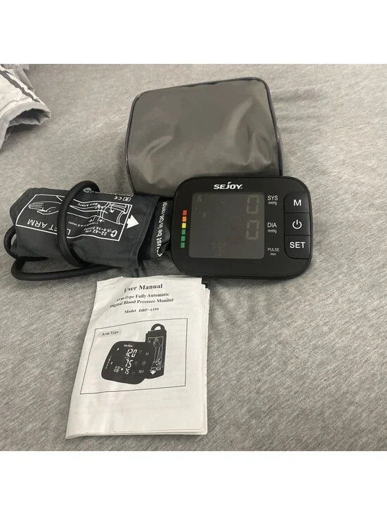 SEJOY Blood Pressure Machine Wrist Blood Pressure Cuff Wrist BP Monitor W/case