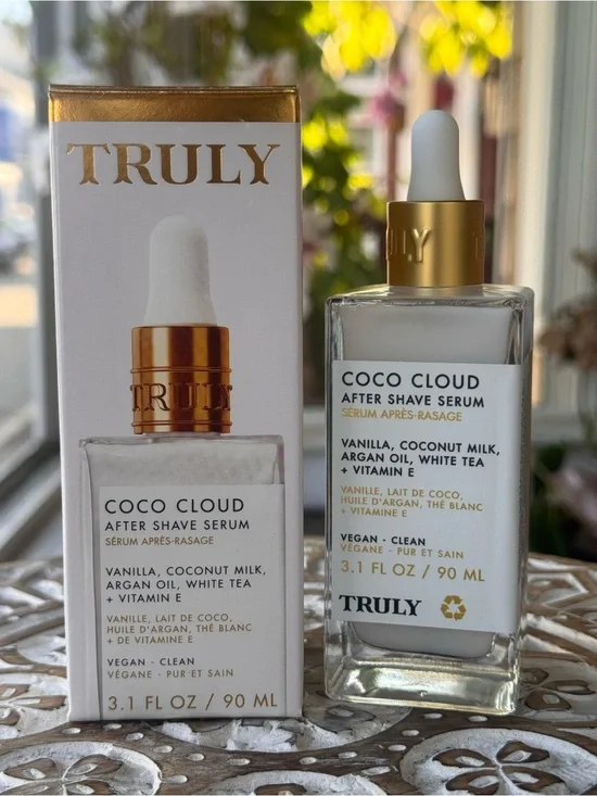 Truly Coco Cloud After Shave Serum Coconut Vanilla 3.1 oz New in Box
